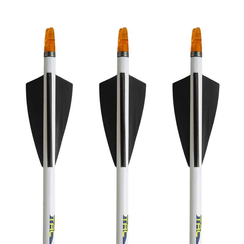 TAC Vanes Driver High Profile 2.25" Arrow Vanes, Black 100 Pack, Archery Fletching Vanes for Arrows, Durable Bonding Design, Built for Stable Flight in Hunting & Target Shooting
