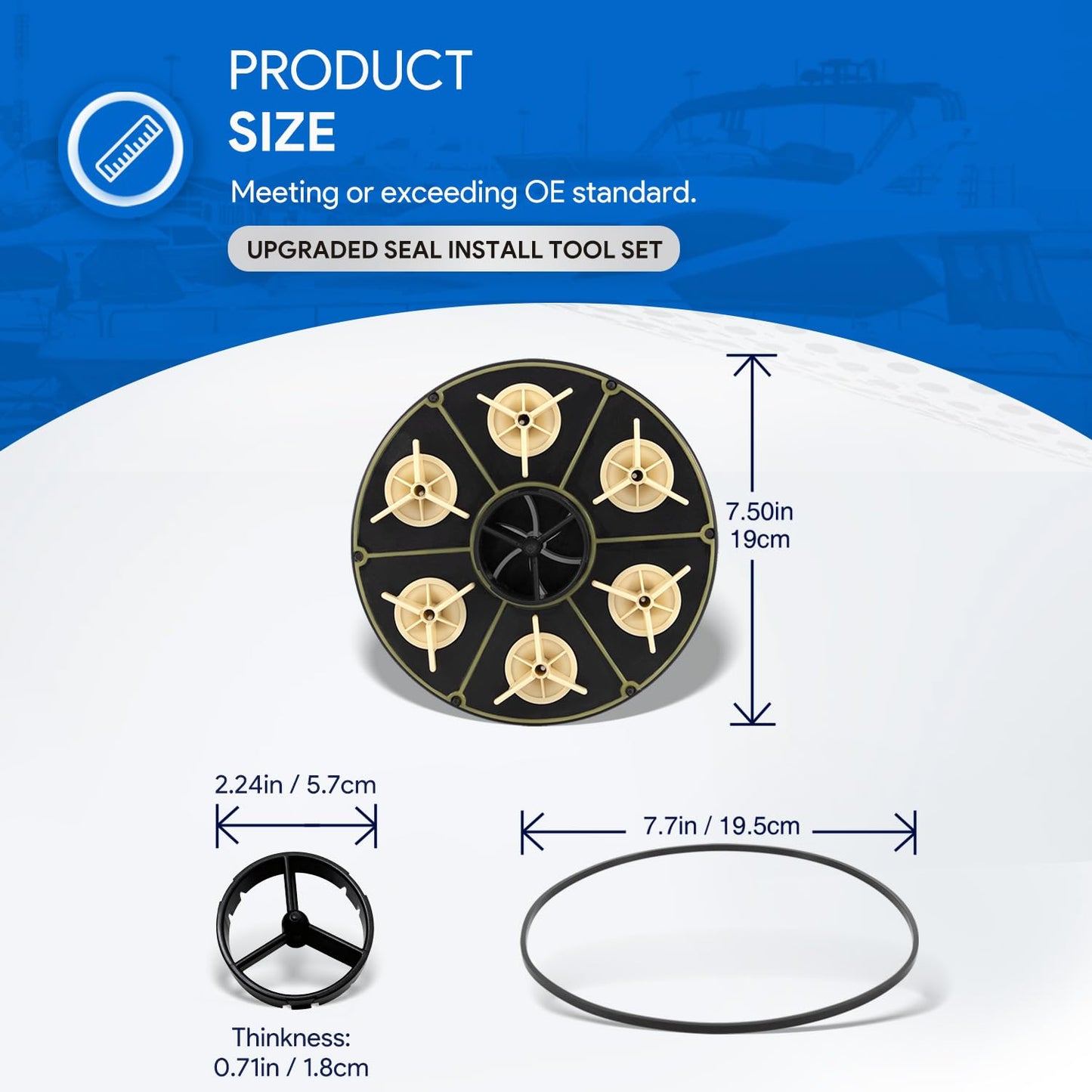 Premium 6 Port Module Kit Replacement for Paramount Water Valve, 004-302-4408-00 Replacement Part with Valve Shell Oring, 004302440800, 005302010000