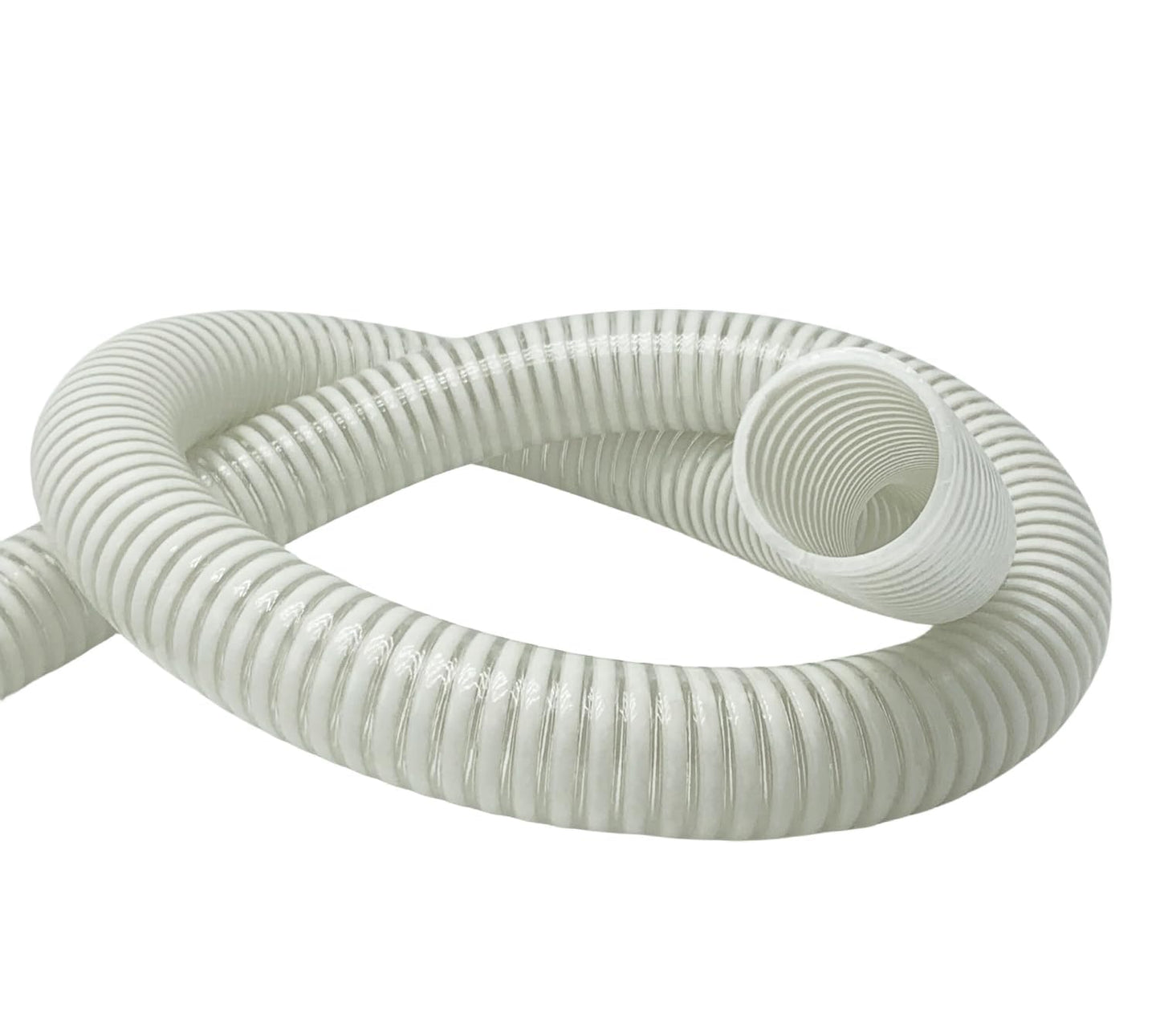 1 1/2 "-12 Ft Pool Filter Pump Connection Hose Premium Kink Free PVC Swimming Replacement Tube for Above Ground Pools, Includes 2 Hose Clamps and Can Be Cut as Needed