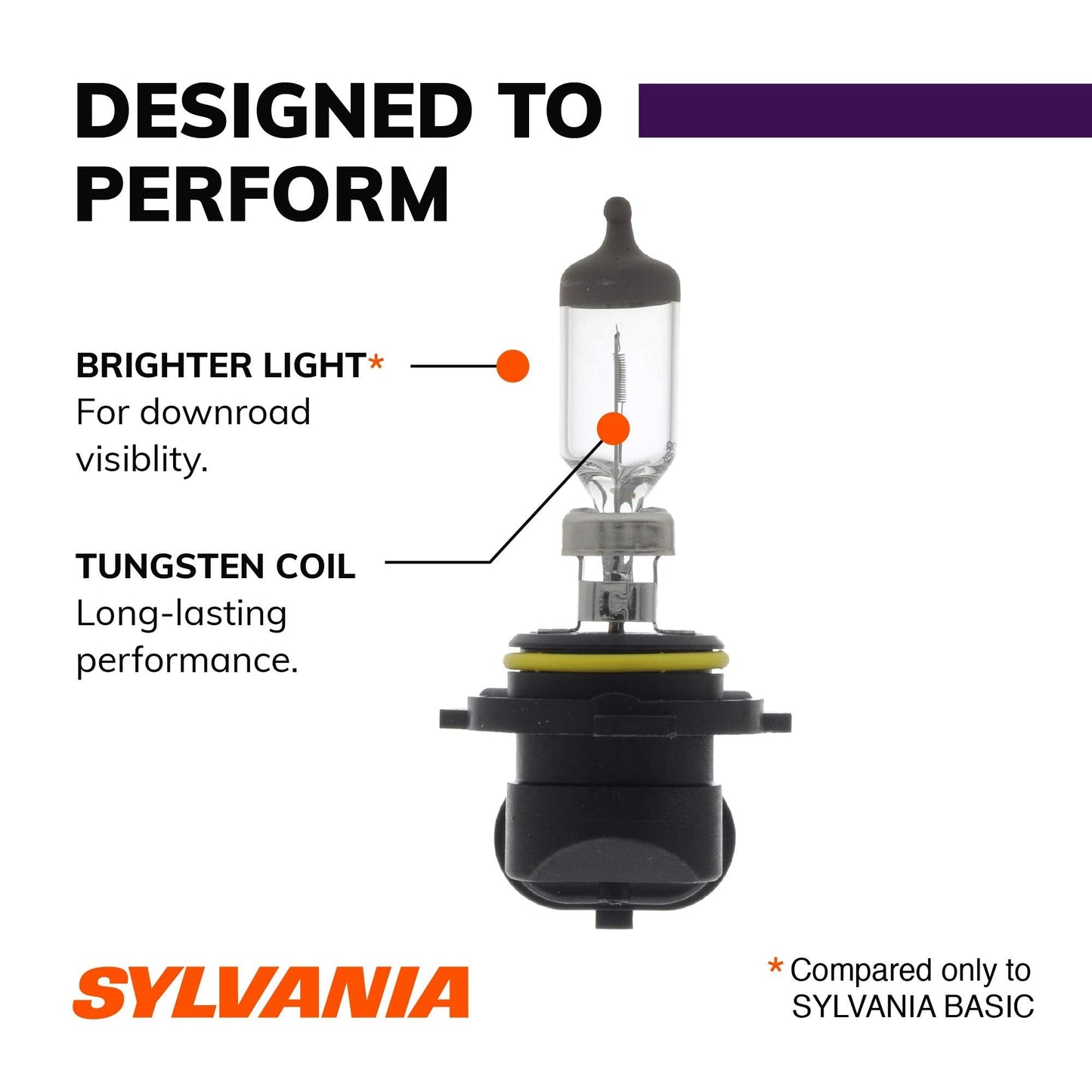 SYLVANIA - 9006 XtraVision Halogen Headlight Bulb - High-Performance Car Headlight - Replacement Halogen Light - For Automotive - 2 Bulbs