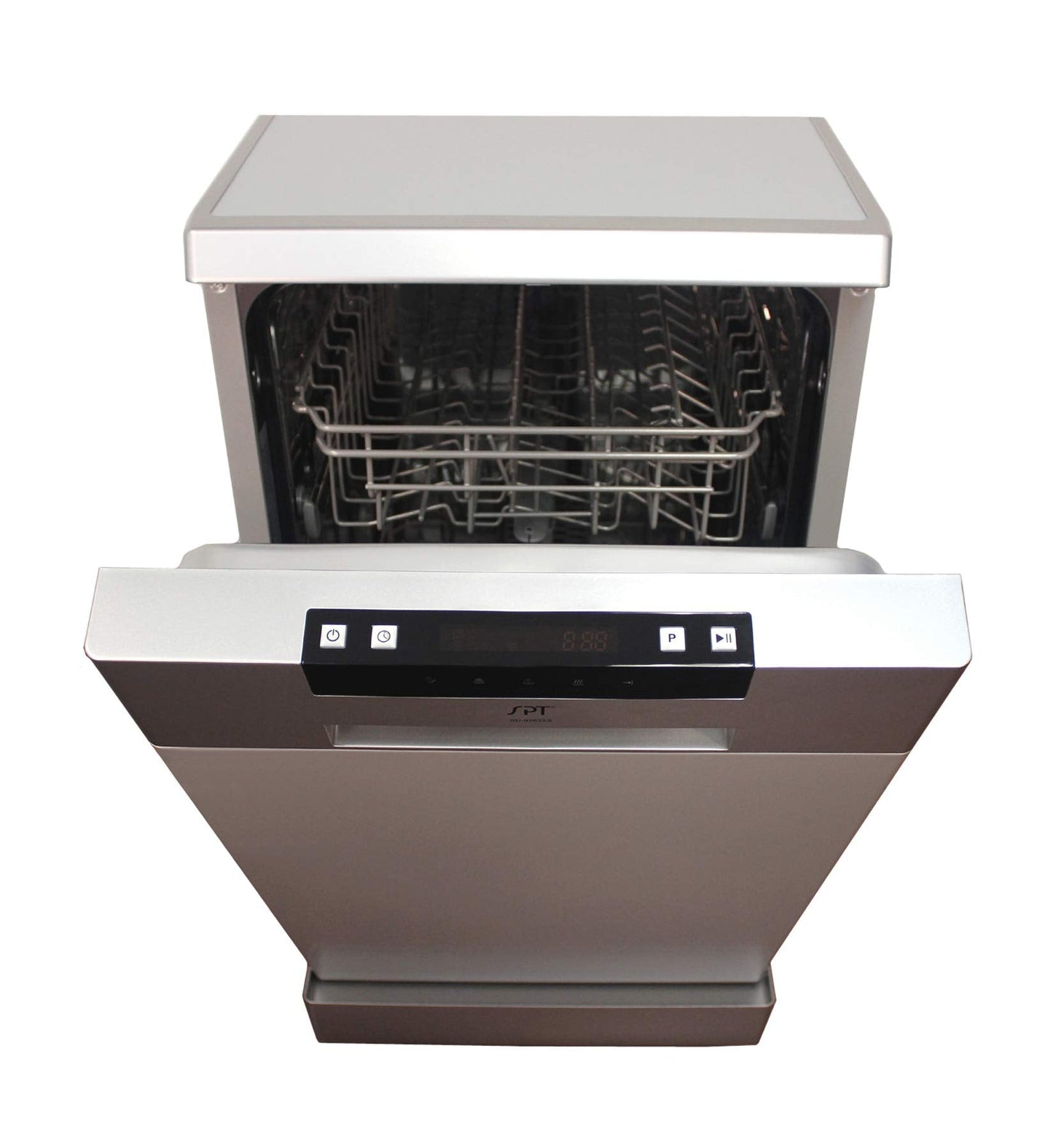 SPT SD-9263SS 18″ Wide Portable Stainless Steel Dishwasher with ENERGY STAR, 6 Wash Programs, 8 Place Settings and Stainless Steel Tub