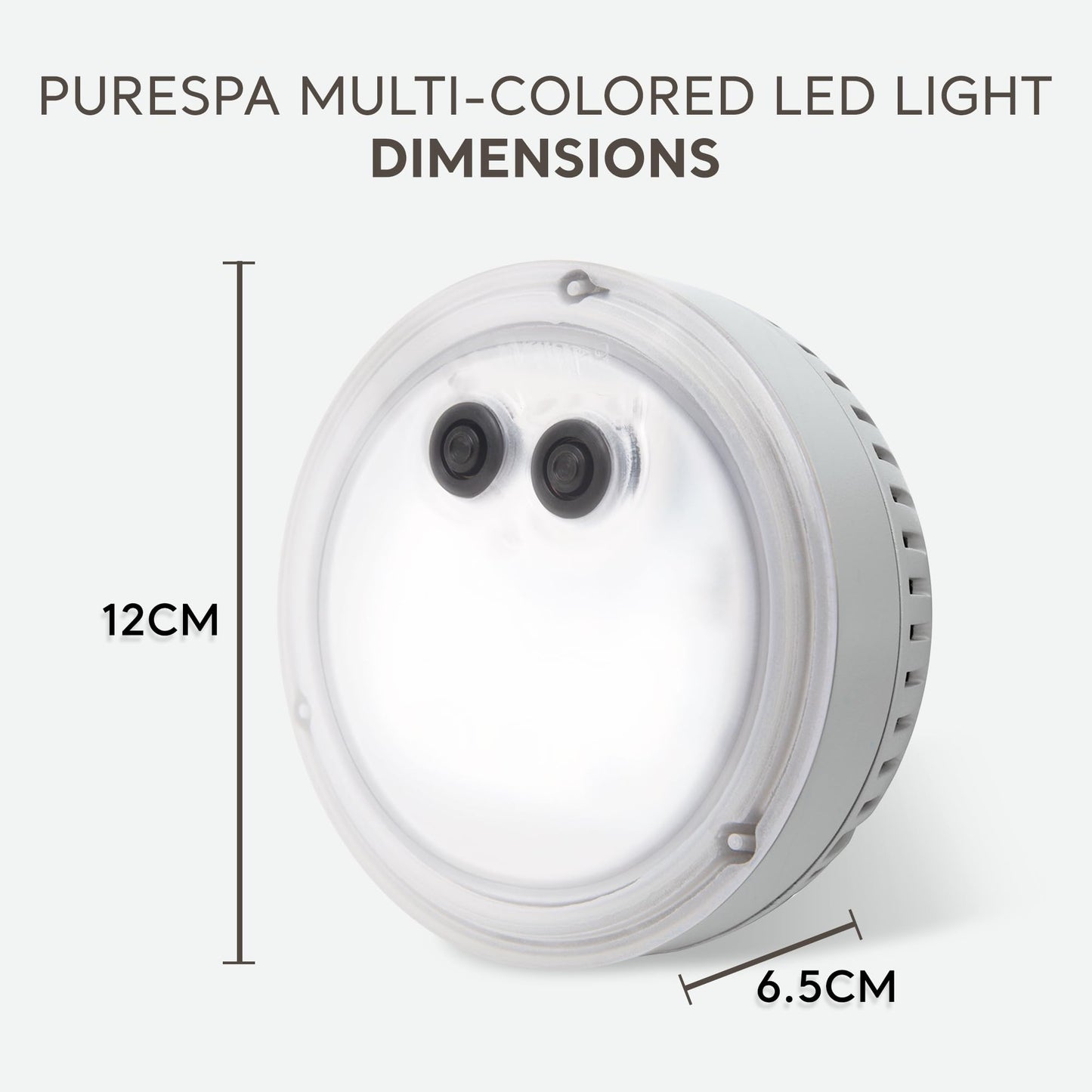 Intex PureSpa Battery Powered Submersible Multi-Colored LED Light for Intex PureSpa Models with White, Green, Teal, Blue, and Purple Lights