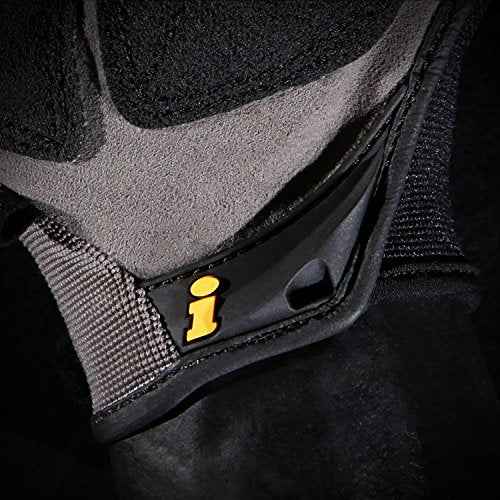 Ironclad Framer; Carpenter Work Gloves, Open Finger Dexterity, Performance Fit, Durable, Machine Washable, (1 Pair), FUG-02-S,Grey/Black