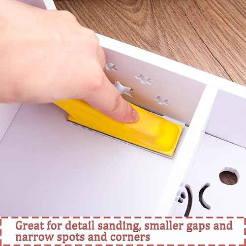 100Pcs Micro Detail Sander Paper Kit 3.5x1.2 Inch Hook and Loop Sandpaper Strips 120 Grit, Micro Finishing Sander Paper Detail Sander Refills for DIY Crafts Wood Tight Narrow Spaces Polishing