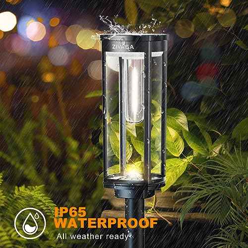 Solar Pathway Lights Outdoor 8Pack, 12H Lasting Solar Powered Path Lights for Outside, IP65 Waterproof Solar Walkway Lights Outdoor for Yard Sidewalk Driveway Patio
