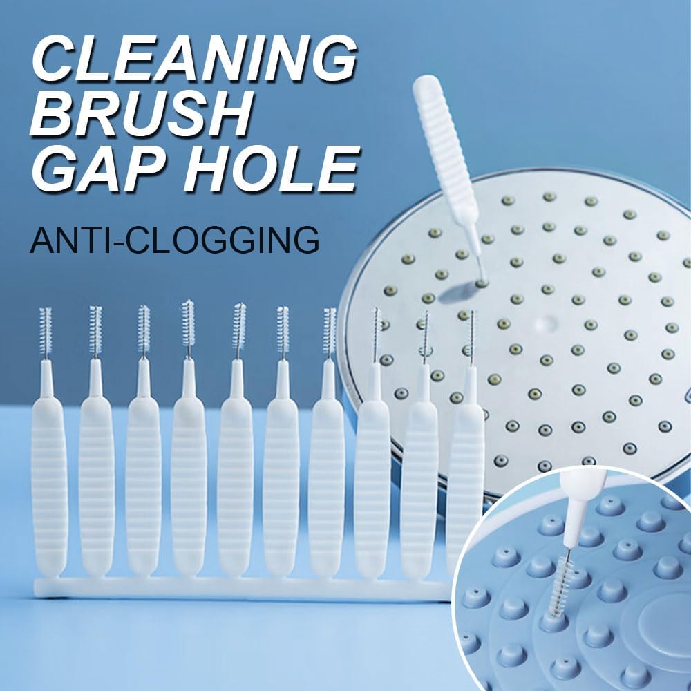 Upgrade Shower Head Cleaning Brush, Gap Hole Anti-Clogging Cleaning Brush, Shower Head Cleaner Picks Brush Tiny Cleaning Brush for Shower Head, Multifunction Shower Head Cleaning Brushes (10PCS)