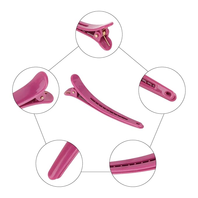 12 Pcs Hair Clips for Styling Sectioning, YISSION 3.1 Inch Alligator Hair Clips Hair Barrettes No Crease Duck Billed Hair Clip, Hair Styling Accessories for Women Girls (6 Pastel Colors)