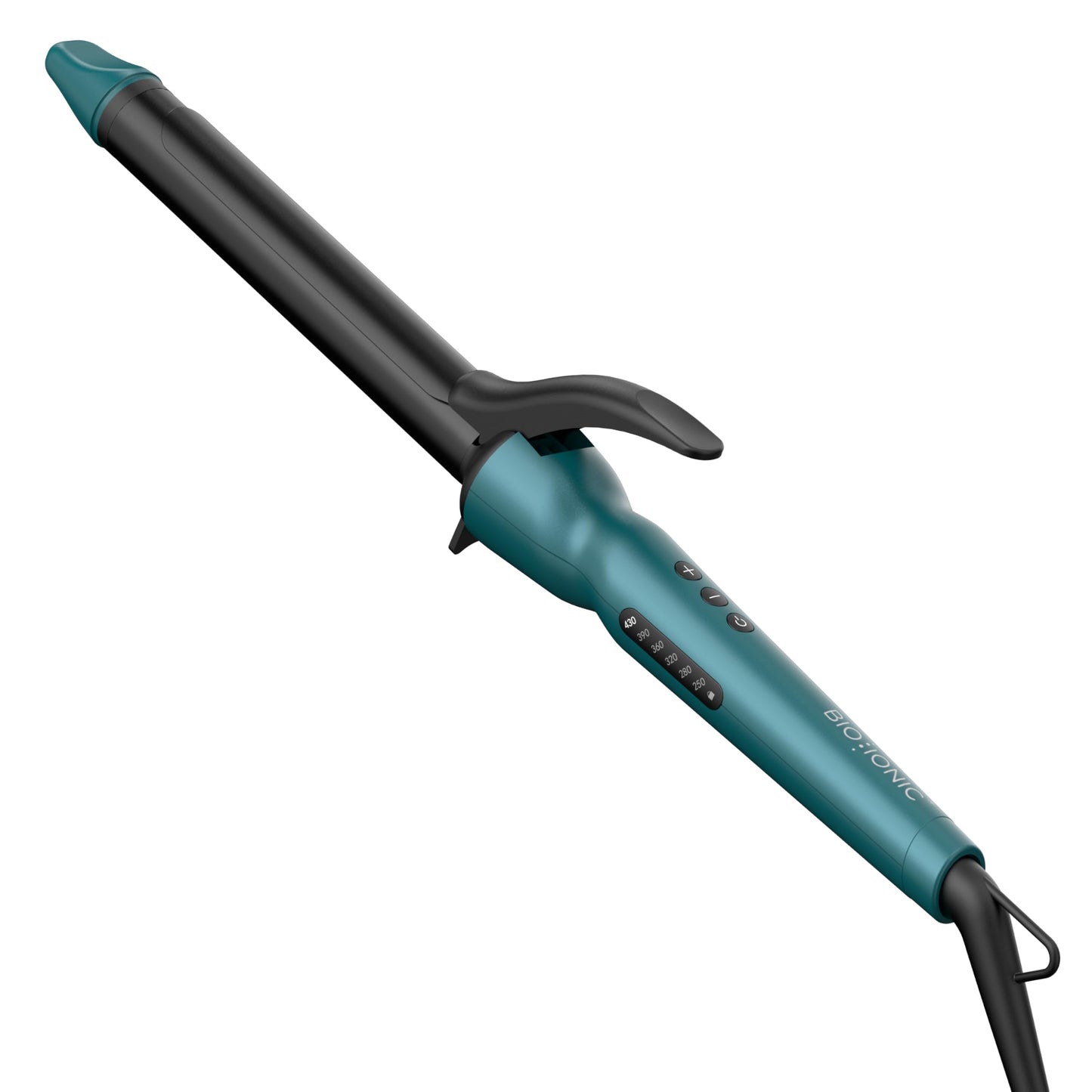 Bio Ionic Long Barrel Styler, 1" Curling Iron with Moisture Heat Technology & NanoIonic MX, Verstatile Curling Wand with Longer Barrel for Large Sized Soft Curls & Waves, Limited Edition Teal Tides