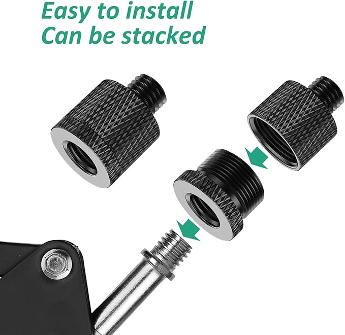 Mic Stand Adapter 5/8 Female to 3/8 Male and 3/8 Female to 5/8 Male Screw Thread Adapter for Tripod Stand Mic Mount ect 8 Pack by Rigych
