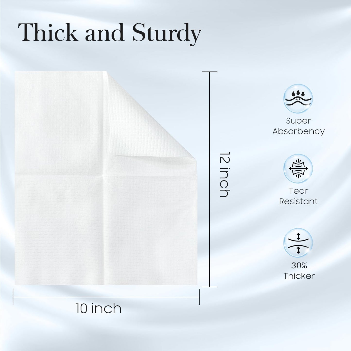 Fygrip 2 Pack of 50 count XL Disposable Face Towels 10” x 12”, 100% Viscose Fibre, Soft & Skin Friendly Face Towelettes Disposable, Facial Tissue Wipes for Women Cleansing
