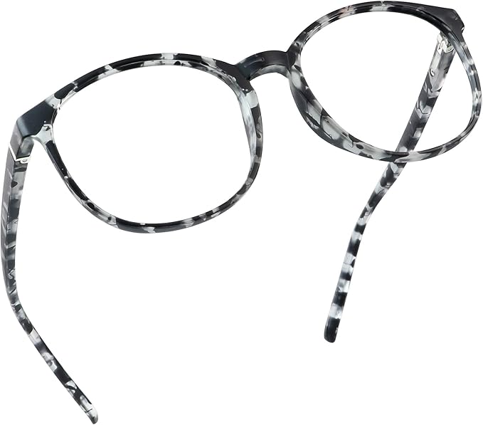 LifeArt Blue Light Blocking Glasses, Computer Reading Glasses, Gaming Glasses, TV Glasses for Women Men (Gray, 2.00 Magnification)