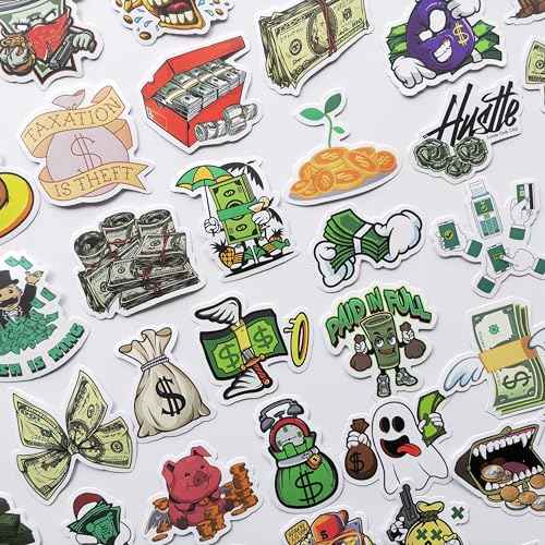 Generic Funny Money Decals - Cash, Dollar Signs, Bills & Coins Symbols