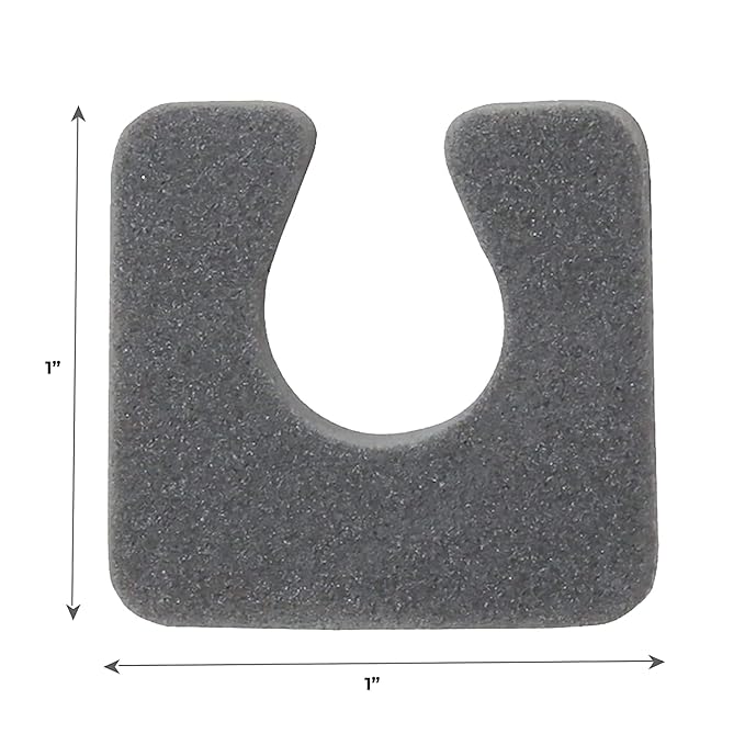 ForPro Professional Collection Sole Toe, Luxurious Foam, Individual Toe Separators for Pedicures, Cool Grey, 144-Count