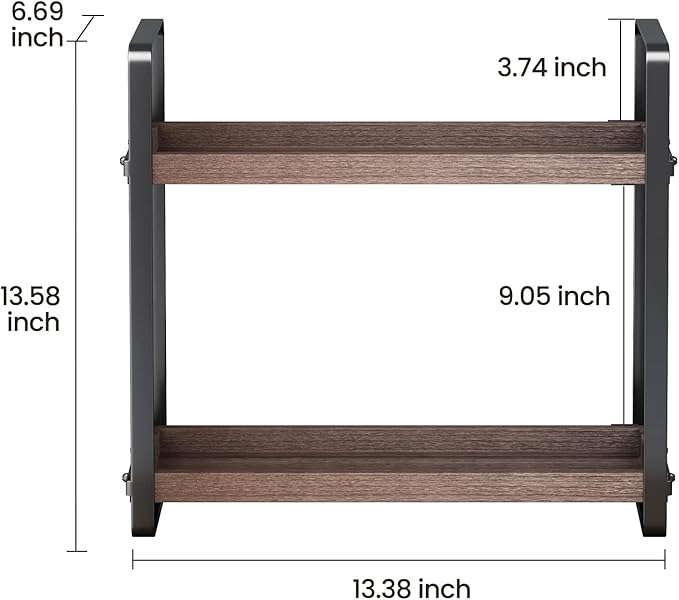 Bathroom Counter Organizer,Bathroom Countertop Organizer,Counter Shelf,Countertop Storage,Organization and Storage,Makeup Shelf,Sink Caddy(Brown 2 Tier)