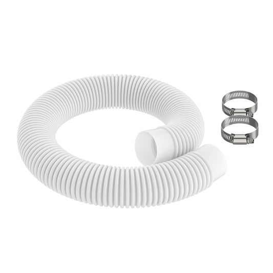 1.5" x 2' Plastic Return Suction Pool Hose Replacement for Summer Waves SFX1000 SFX1500 C2000 Pump Filter Systems,Above Ground Pool Skimmer Hose Also Compatible with Intex Coleman,Part # P58150036W01