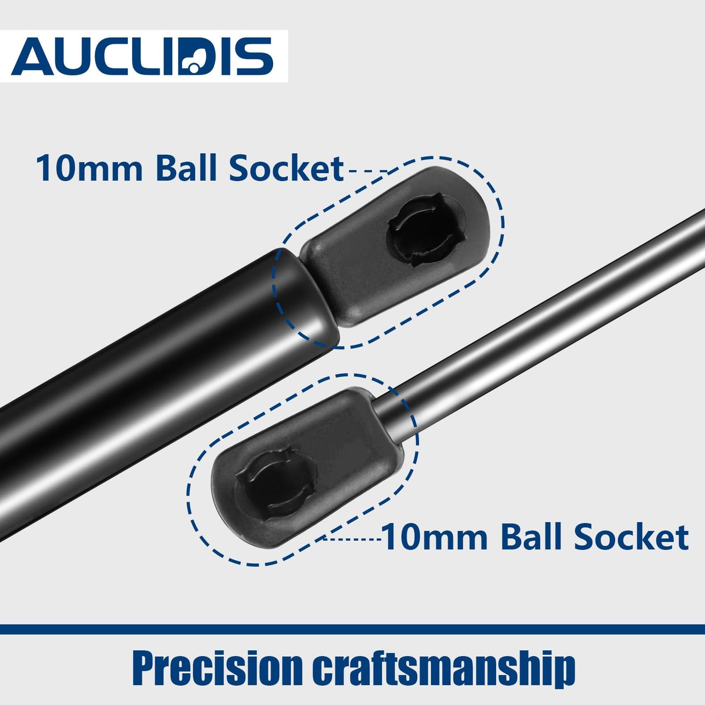 C1604154 C16-04154 15 inch 24lb/107N Gas Strut Shock Spring Lift Support for Leer Camper Shell Truck Topper Cap Canopy Door Windows Toolbox Snugtop Replacement Parts, 025531, Set of 2 by AUCLIDIS