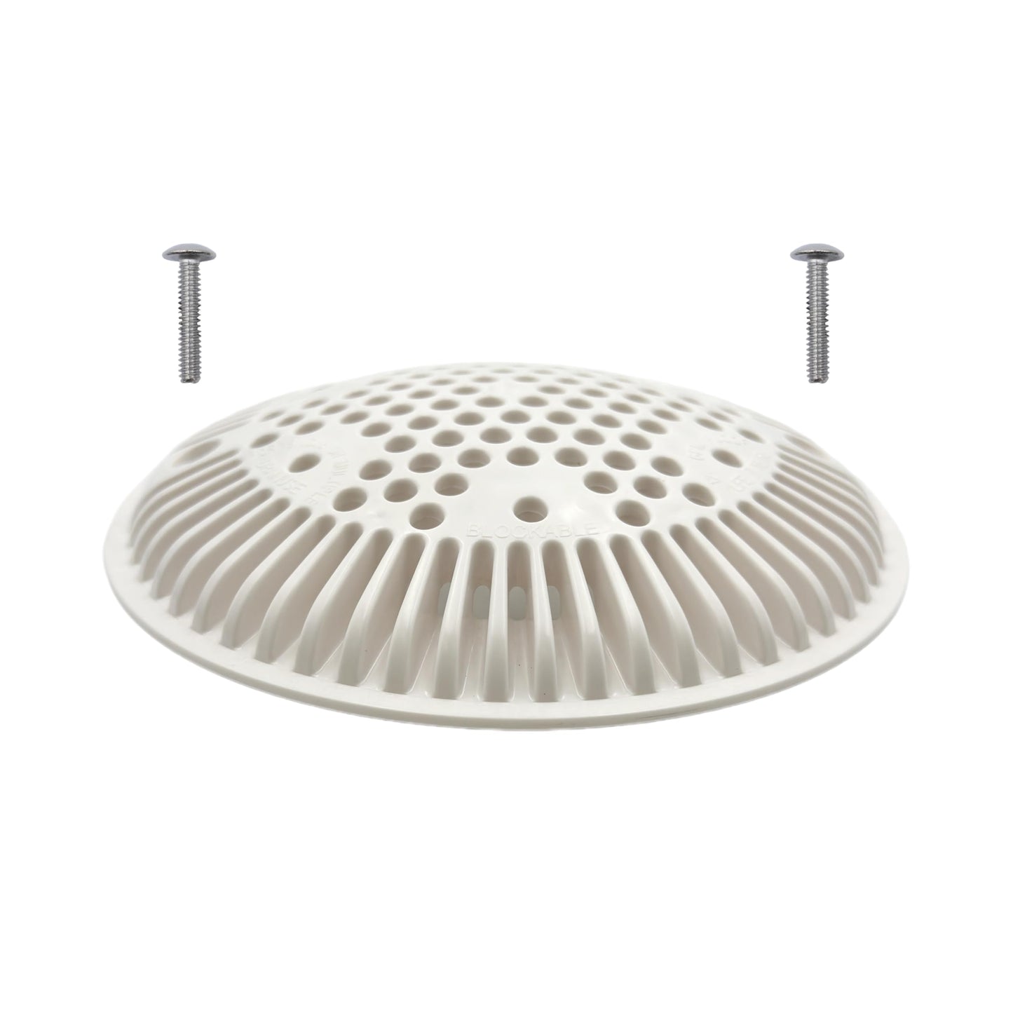 WG1048E White Pool Main Drain Cover Replacement Compatible with WG1048E for Suction and Dual Outlet Cover Replacement for Pools