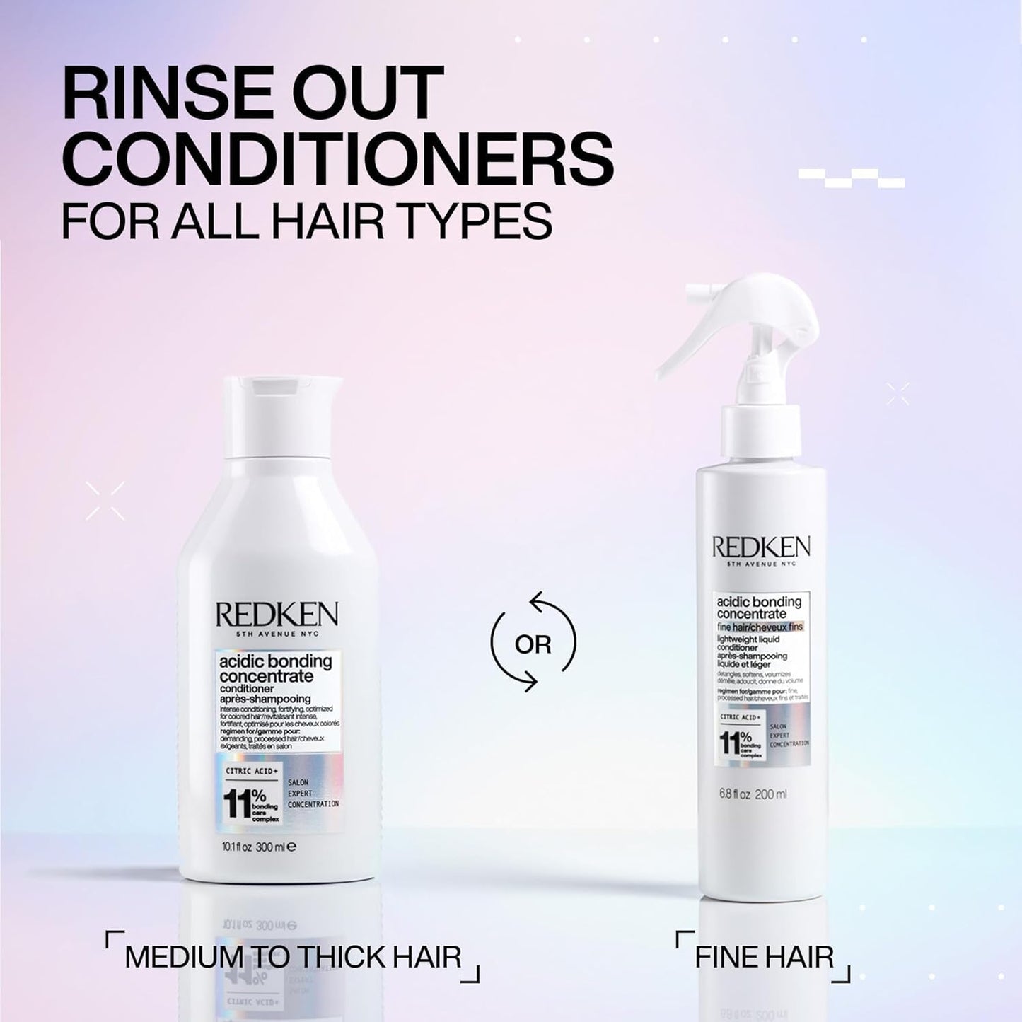 Redken Bonding Conditioner for Damaged Hair Repair | Acidic Bonding Concentrate | For All Hair Types | 1 Fl. Oz.