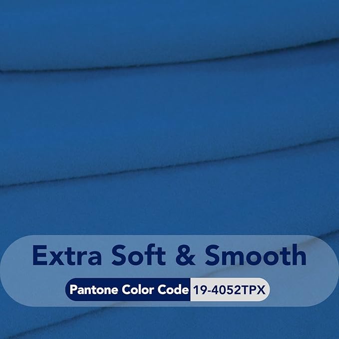 PureFit Super Stretch Sofa Slipcover – Spandex Non Slip Soft Couch Sofa Cover, Washable Furniture Protector with Non Skid Foam and Elastic Bottom for Kids, Pets （Oversized Sofa, Classic Blue）