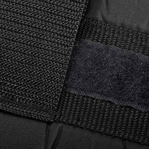 COW&COW Padded Gait Belt with 4 Handles and Quick Release Buckle 5.5 inchs(Black, Large/40inches-60inches)