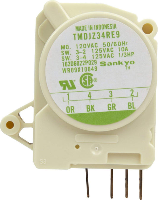 Edgewater Parts WR09X10049, WR9X489, WR9X488 Defrost Timer Control Compatible with GE Refrigerator Exact Fit (Models: GTS, TFX, HTS, MTX, CSX and More)