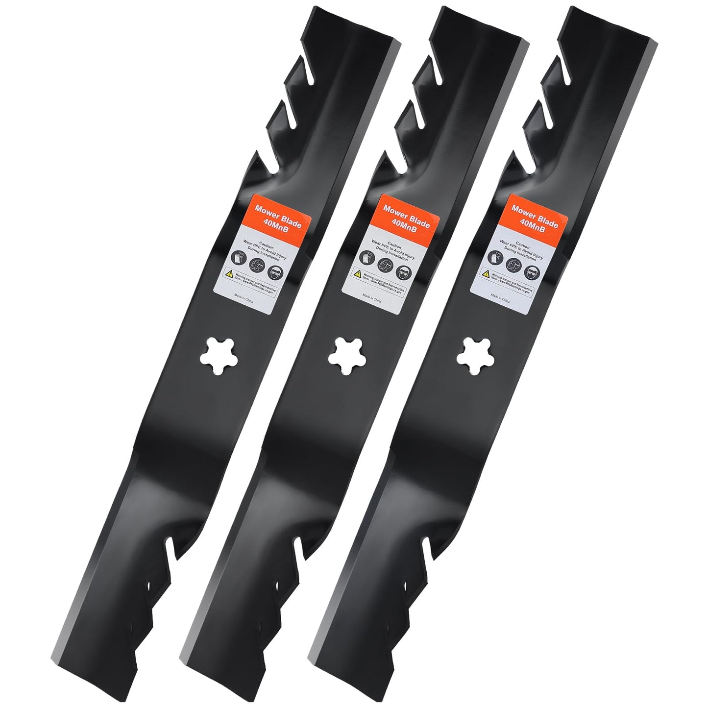 Grasscool Z254 Blades for Husqvarna LGT2654 Z254F MZ54 YTH24V54 187256 532187256 532187254 54 inch Deck Zero Turn Lawn Mower (Commercial Mulching)
