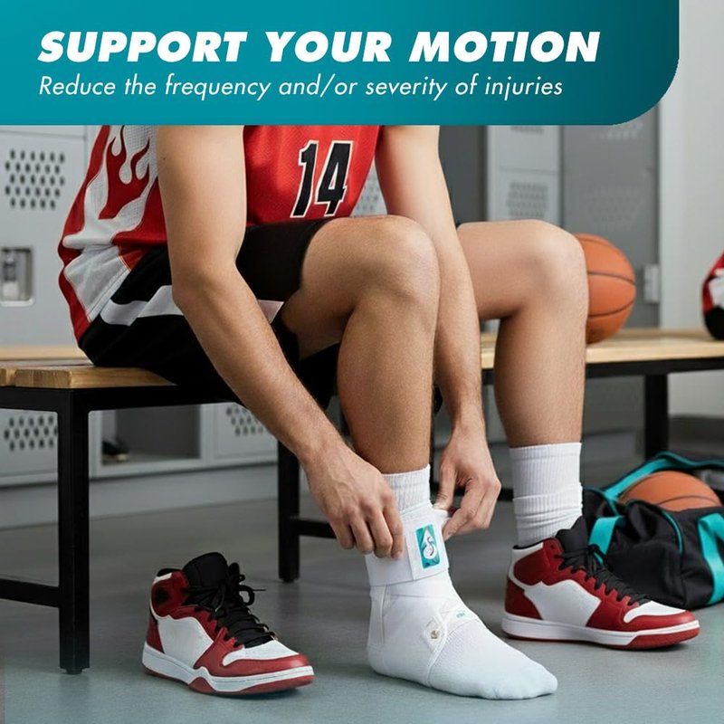 Med Spec ASO Ankle Stabilizer (Small, White) - Lace Up Ankle Brace for Ankle Sprain and Instability, Orthopedic Ankle Support for Men, Women, Adults, Teens and Kids, Sports Injury Recovery, 264002