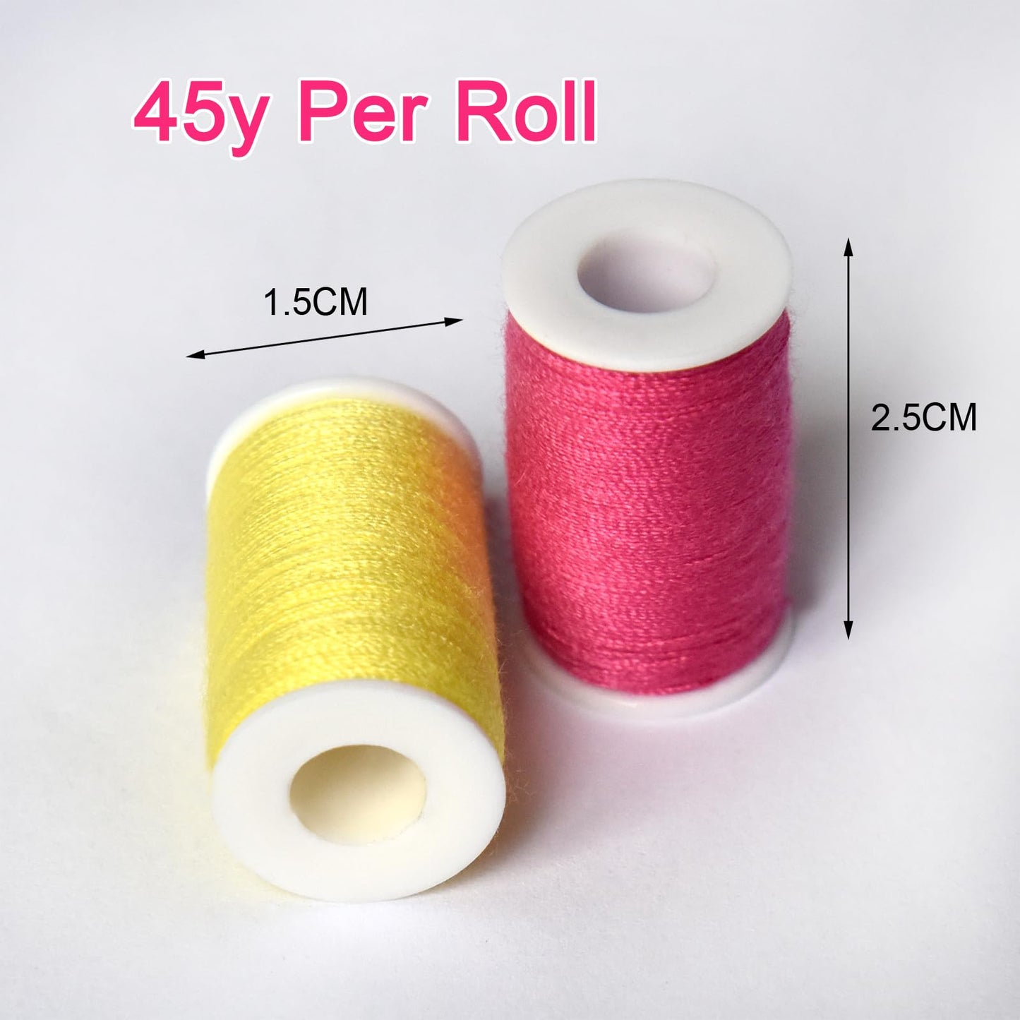 56 rainbowColor Set of Handy Polyester Sewing Threads with needls and Threader