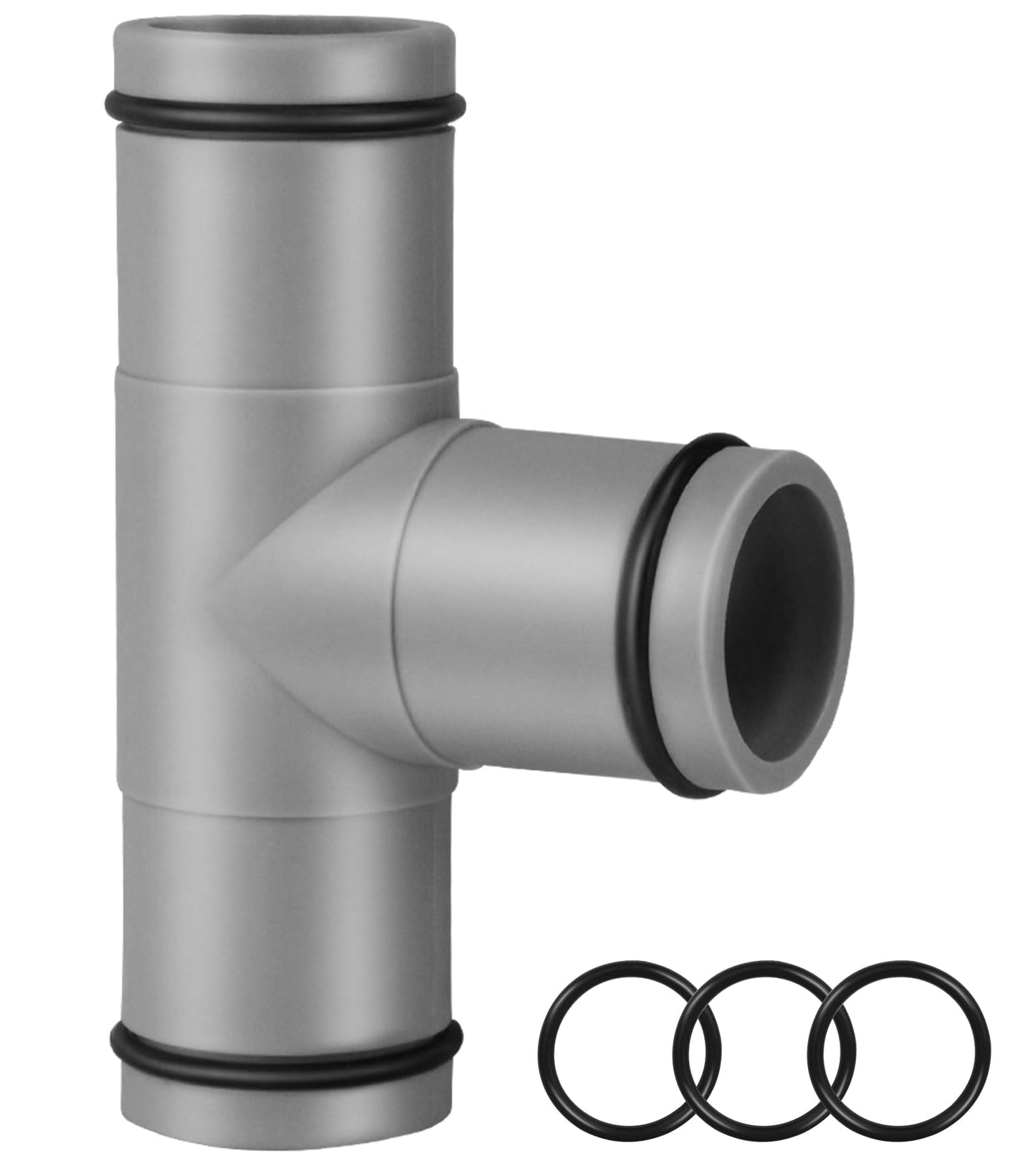 Pool Hose Connector for Leak-Proof Dual Seal and Stable Water Flow, 1.25" to 1.25" T-Joint Pool Hose Adapter for Pool Parts and Accessories Replacement, Easy No-Tool Install for Above Ground Pools