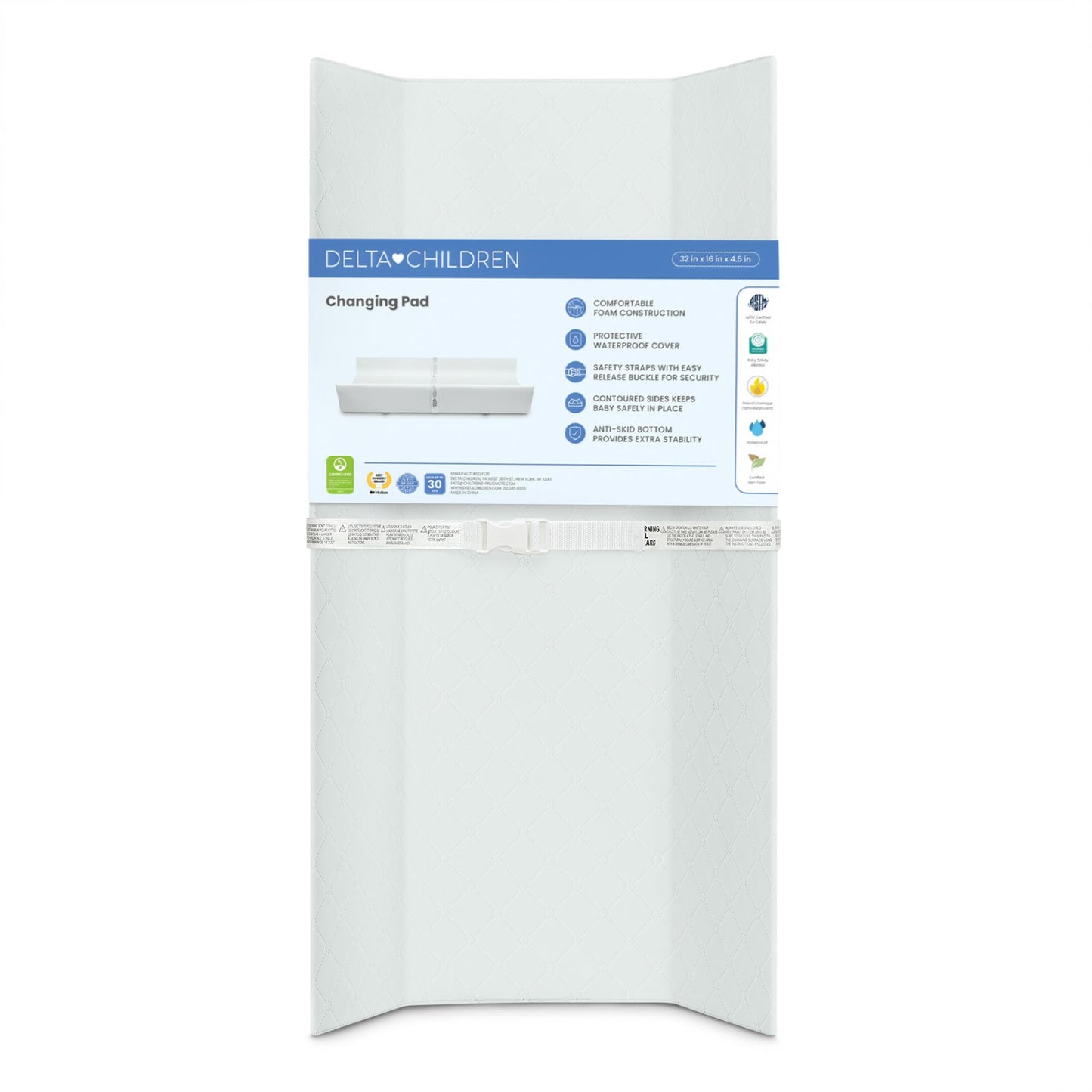 Delta Children Foam Contoured Changing Pad with Waterproof Cover