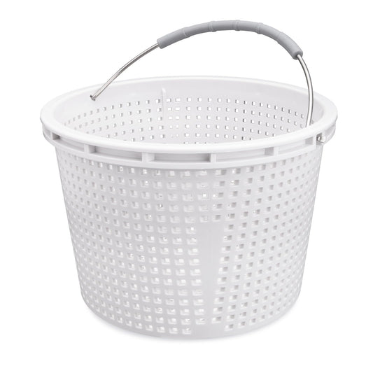 Neowah 8" Pool Skimmer Basket for Inground Pool, Compatible with Pentair U-3 Skimmer Basket 08650-0007 and Hayward SP1070 SPX1070E Pool Basket,with Built-in Brass Weight, Handle and Rubber Grip