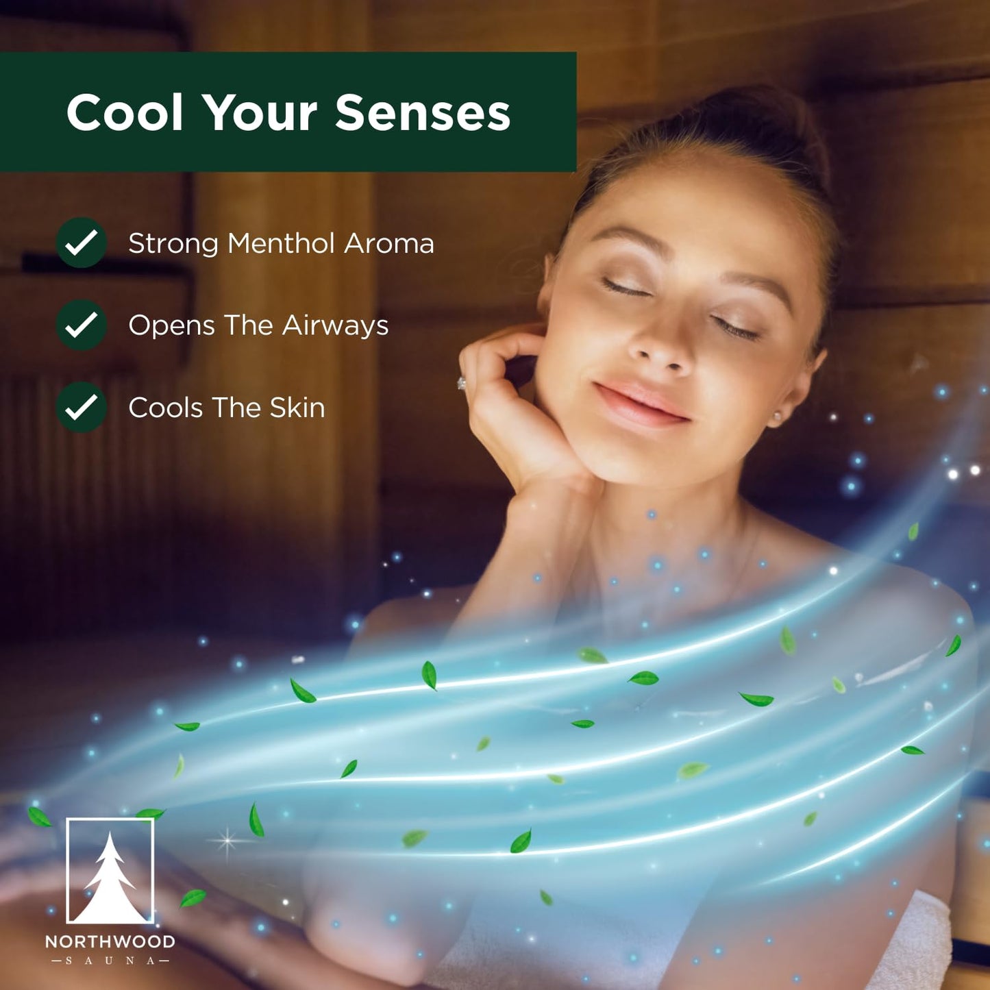 Northwood Sauna - Sauna Menthol Crystals - 100% Pure & Natural - Cooling Aromatherapy Scent & Ice Sensation - 4 Ounces