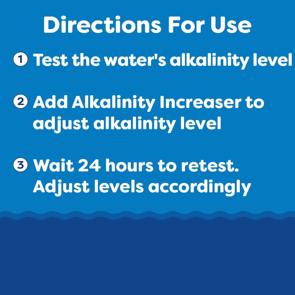In The Swim Alkalinity Increaser for Swimming Pools - Raises Alkalinity and Balances pH Levels in Your Swimming Pool Water - 100% Sodium Bicarbonate - 10 Pounds