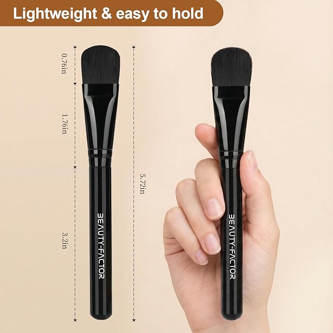 Facial Mask Application Tool for Even Coverage, Face Mask Brush Applicator Tools | Soft Hair | Facial Tool | Easy to Clean | All Skin Types for Mixed Clay Mask, Mud, DIY Gels, CharcoalÃ¯Â¼ÂBlack)