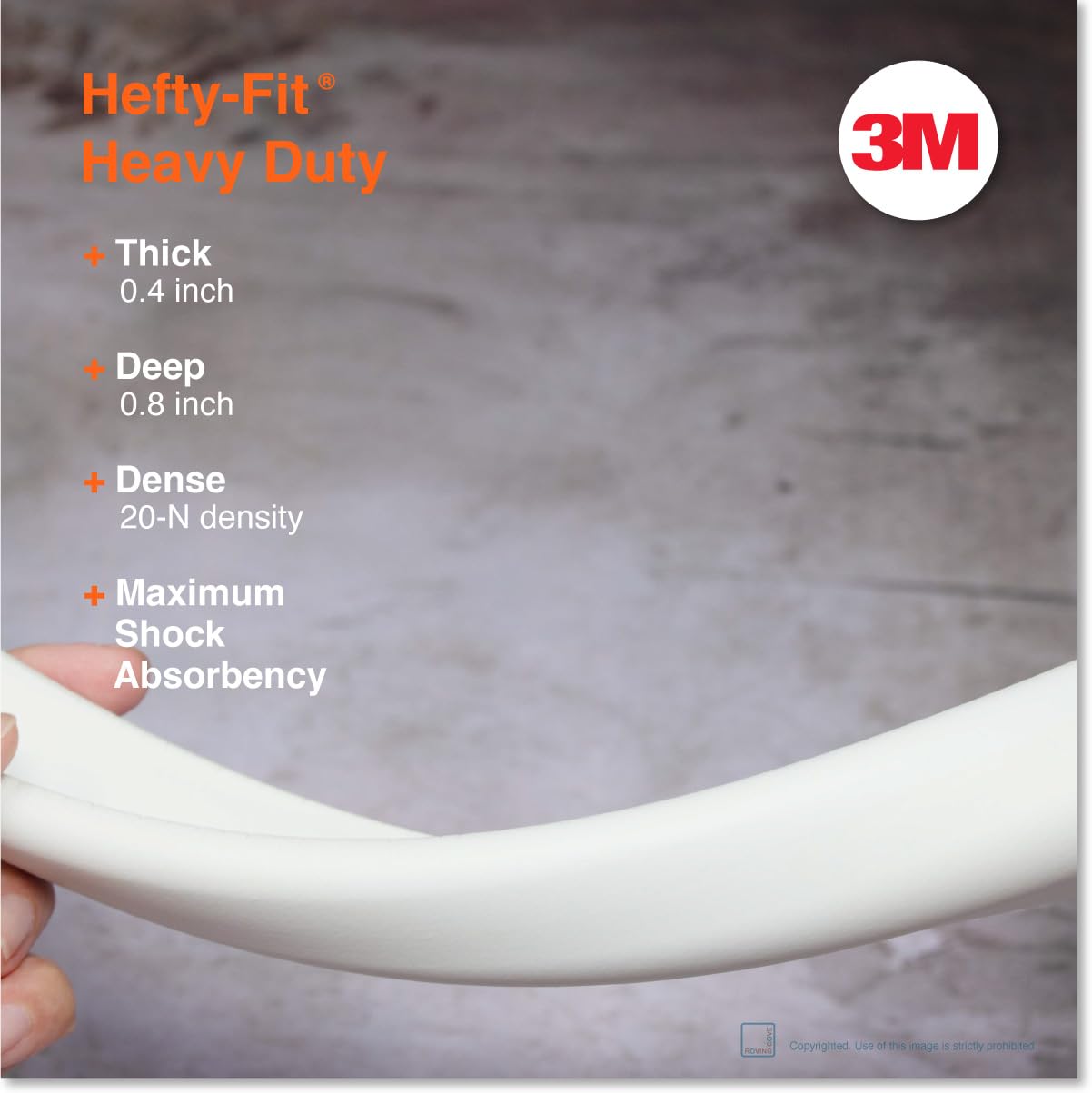 Roving Cove HeftyFit Edge Protector for Baby Proofing (9ft Large Edge Only), Heavy-Duty Soft Furniture Edge Bumper Guards, Desk Edge Cushion, Wall Corner Covers, 3M Adhesive, Oyster White (Off White)