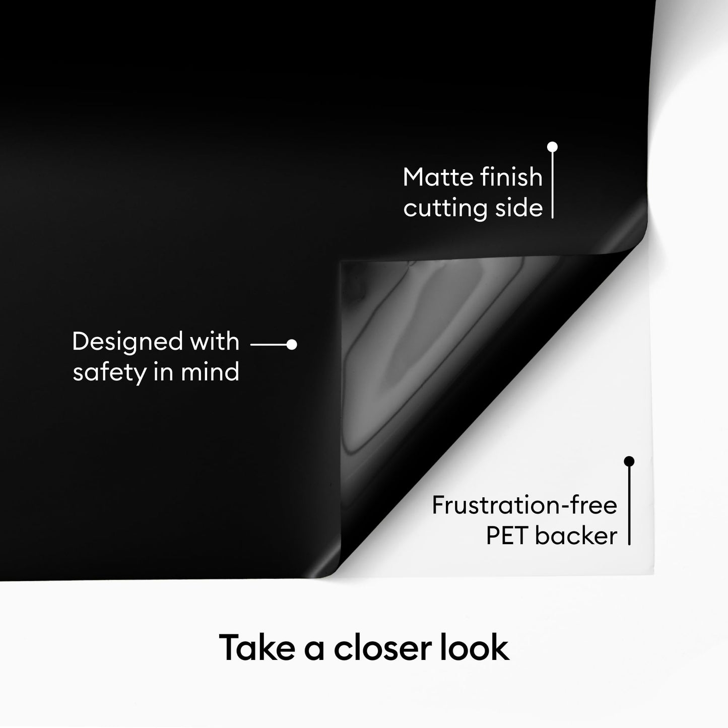 Cricut Value Permanent Vinyl, Black (12in X 35ft)