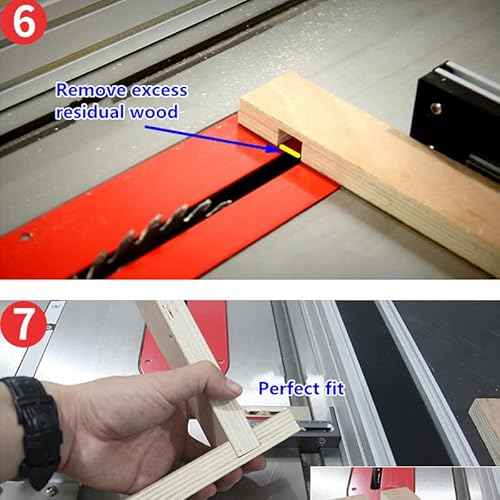 HONGDUI JF06 Kerfmaker Table Saw Slot Adjuster Mortise and Tenon Tool Woodworking Movable Measuring Block 100mm/4inch
