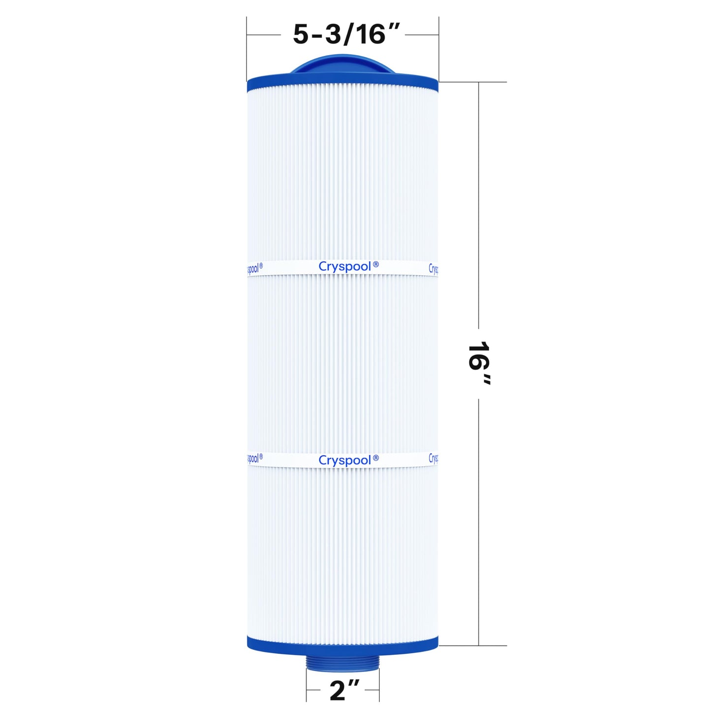 Cryspool® 05043 Filter Compatible with 20690 Marquis Hot Tub Filter, 5CH-512, 50 Sq. Ft Spa Filter Cartridge, 2 Pack