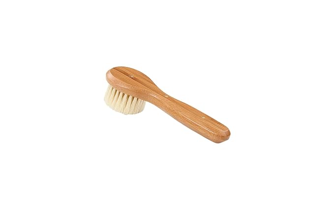 Facial Cleansing Brush - Natural Bristle Wood Handle