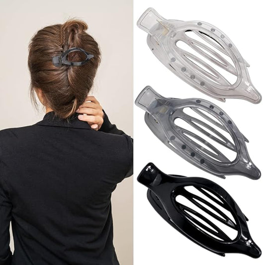 Flat Hair Clips Lay Down Hair Clips for Thick Thin Hair Barrettes for Women Alligator Clips 3Pcs Duck Billed Accessories for Women