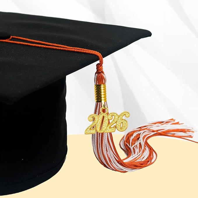 GraduationMall Single&Multiple Color Graduation Tassel with 2026 Year Charm 9"