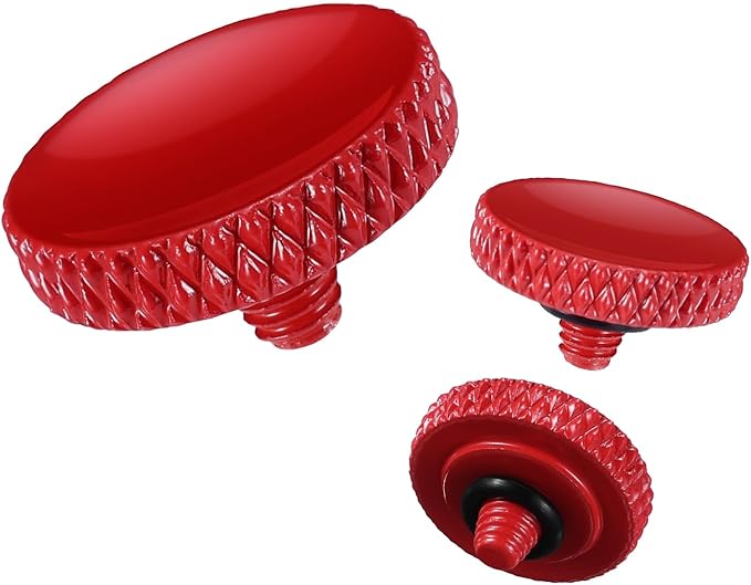 K&F CONCEPT Camera Shutter Button 3 PCS Red Quick Release Button Compatible with Fuji X-T5 X-T4 X-T30 X100VI X100V X-E4, Sony RX1RIII RX10VI RX10III RX100VII, Lei ca Q3 M10 M11, Compatible with Ni kon DF F3