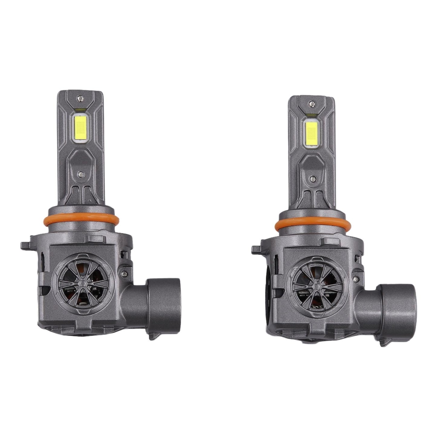 Termitor Brightest 9006/HB4 Bulbs, 80,000LM 15X Brighter 6500K Cool White, 1:1 Halogen Size Plug and Play, CANbus Ready, 85000Hrs Lifespan with Cooling Fan, IP68 Waterproof, Plug and Play, Pack of 2