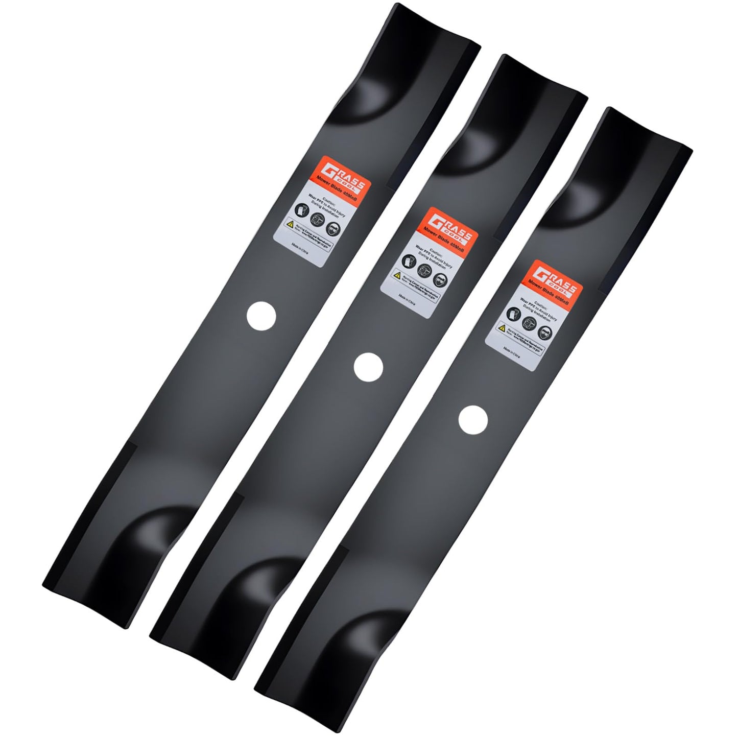 Grasscool TCU15881 Mower Blades Compatible with Z930m Z950m 950m 930m Z950r z951r 1025r Z757 Z665 60D 60''Zero Turn Tractor Replace for m128485 m163983