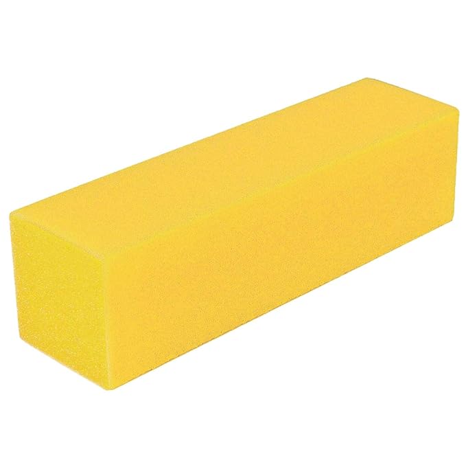 ForPro Ultra Gold Buffing Block, 240 Grit, Four-Sided Manicure & Pedicure Nail Buffer, 3.75” L x 1” W x 1” H, 20-Count (Pack of 4)