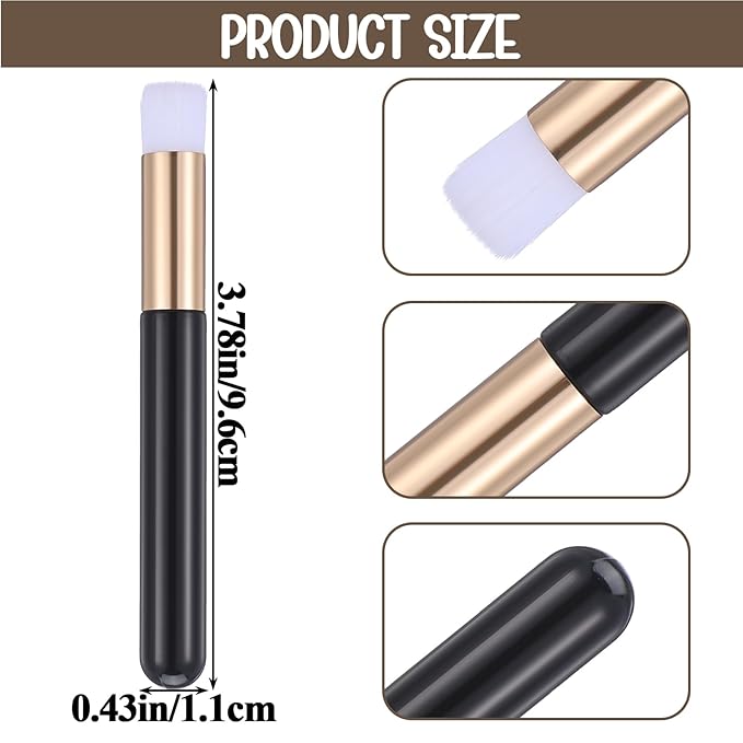 100 Pieces Lash Brushes for Cleaning, Lash Shampoo Brushes Eyelash Extension Cleansing Blackhead Removing Brush Nose Pore Deep Cleaning Facial Cleansing Brush (Black, 3.8Inch)