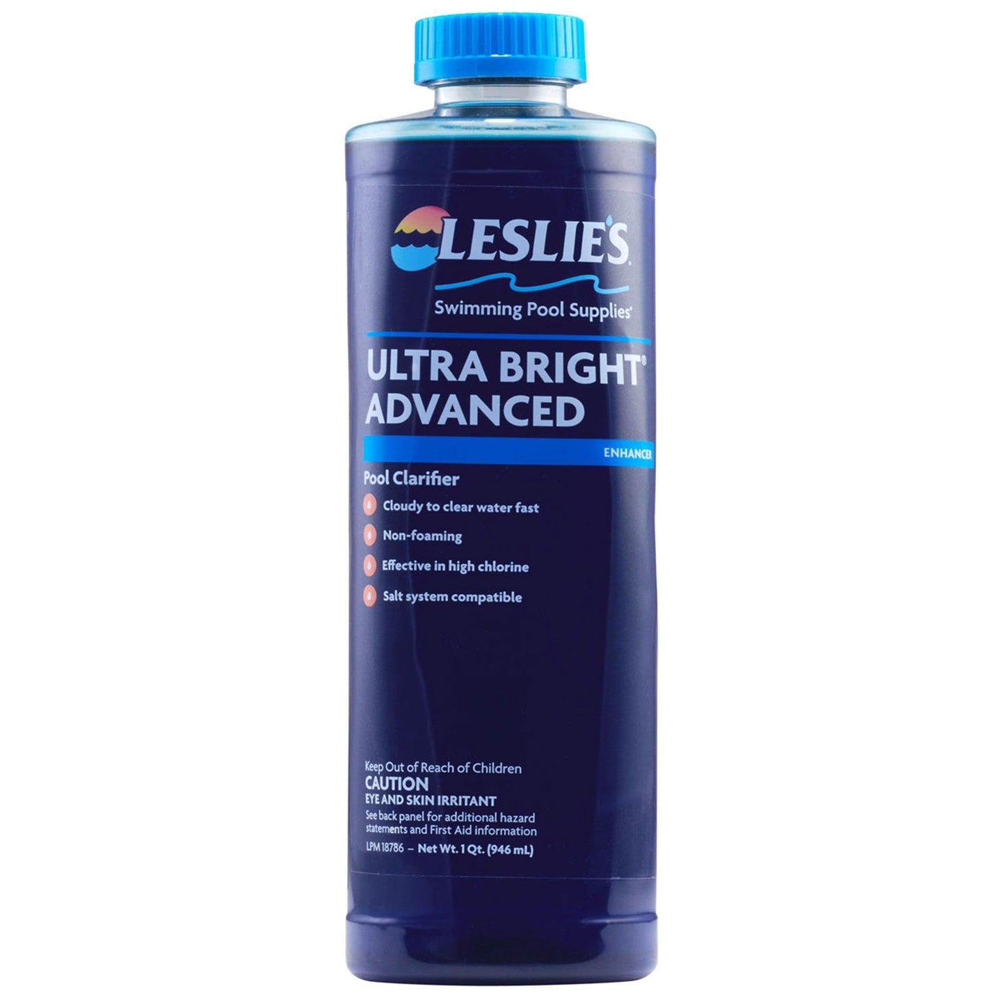 Leslie's Ultra Bright Advanced Pool Water Clarifier for Above Ground and Inground Swimming Pools - 1 Quart