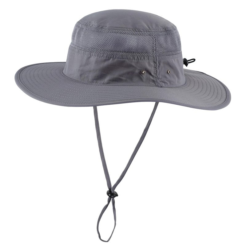 Home Prefer UPF 50+ Men's Sun Hat Wide Brim UV Sun Protection Bucket Hat for Mens Fishing Hat Womens Beach Safari Garden Golf (Dark Gray)