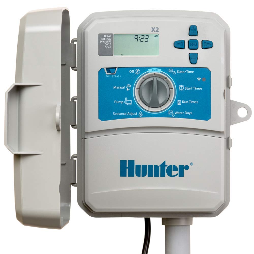 Hunter Industries Hydrawise X2 6-Station Outdoor Irrigation Controller, white