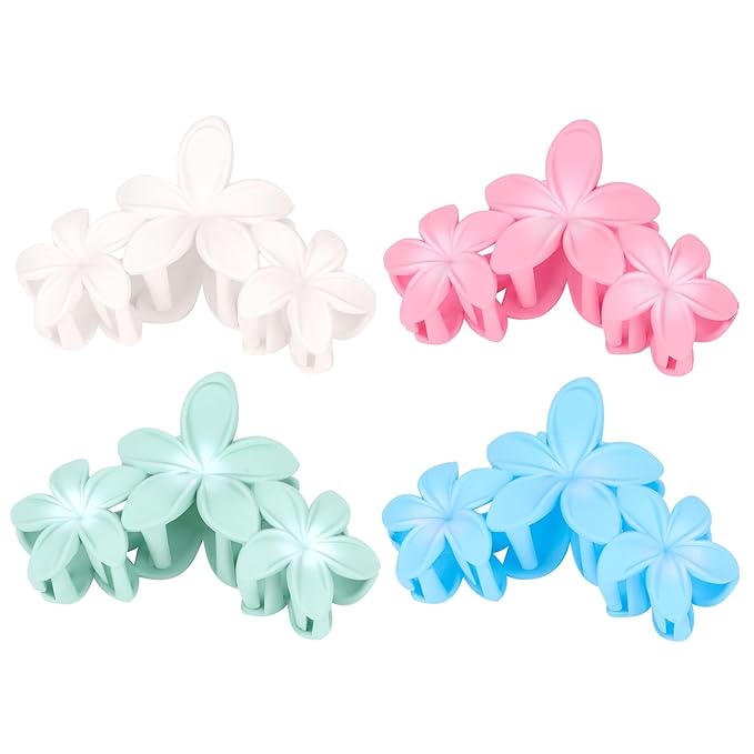 Ondder Large Matte Non-Slip Hair Clips for Thick Hair - 4 Pcs 4.5 Inch Claw Clips with Strong Hold for Women and Girls